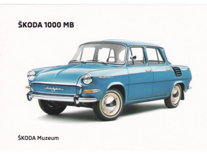 Pohlednice Škoda 1000 MB