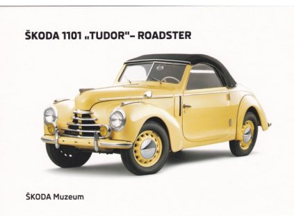 Pohlednice Škoda 1101 "Tudor" - Roadster