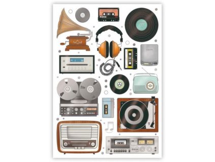 Pohlednice Retro hudba