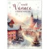 Pohlednice vánoční Vesnička 3