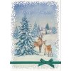 Pohlednice Vánoční les