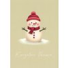 Pohlednice Kouzelné Vánoce - sněhulák