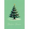 Pohlednice Šťastné Vánoce - stromeček