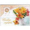 Pohlednice Květiny přání 3