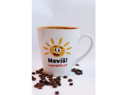 Balíček kávy + Hrnek Radia Čas "Víš/Nevíš"