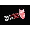 Dětské body „Moje srdíčko bije pro rock“
