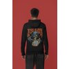 back view mockup featuring a man wearing a hoodie from gildan in a studio m37657
