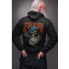 hoodie mockup in back view featuring a senior muscular man in photo studio 23368