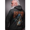 back view hoodie mockup of a trendy older man posing in a studio 23367