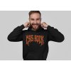 heathered hoodie mockup of a man smiling at a studio 28747