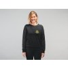 sweatshirt mockup featuring a blonde woman smiling in a studio 22320