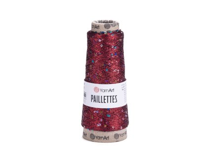 Příze Paillettes 8006 Červená