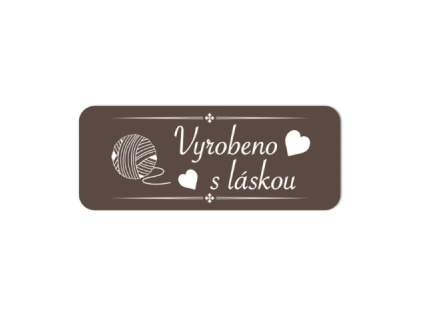 štítek vyrobeno s láskou