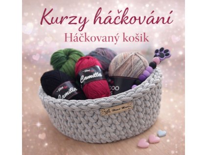 háčkovaný košík
