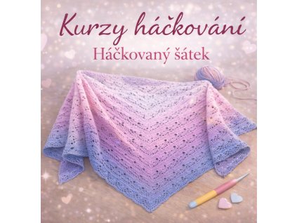 háčkovaný šátek