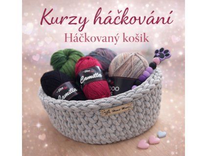 háčkovaný košík