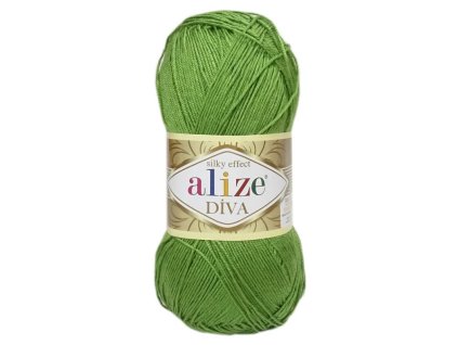 Příze Diva - 210 Jarní zelená