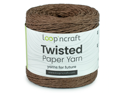 Twisted Paper Yarn 15-09 Hnědá