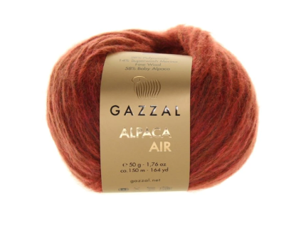 Příze Alpaca Air - 95 Cihlovohnědá