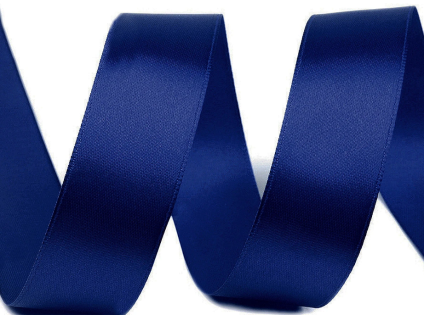stuha 25mm modrá
