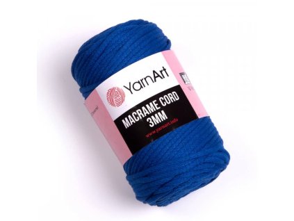 Macrame Cord 3mm - 772 Modrá