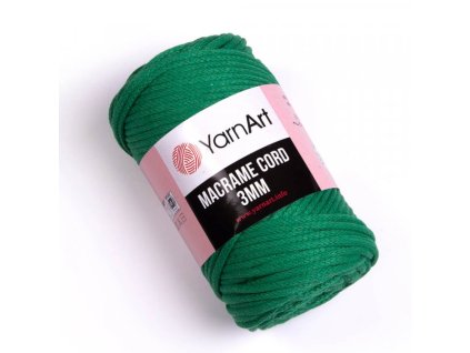 Macrame Cord 3mm - 759 Zelená