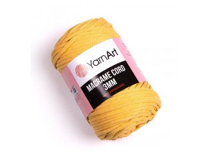 Macrame Cord 3mm - 764 Hořčicová