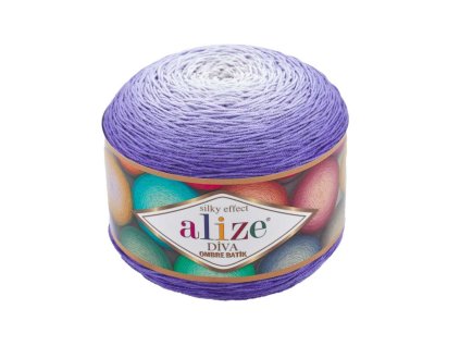 Příze Diva Ombre Batik - 7378 Fialová