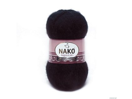 Wloczka Angora Luks Nako kolor 217 czarny