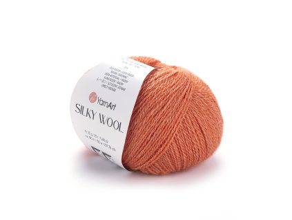 Příze SILKY WOOL - 338 Oranžová