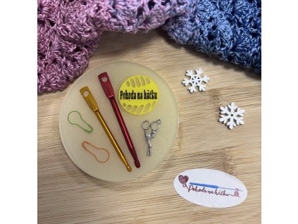 Podtácek Pohoda na háčku / smetanový