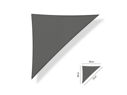 Sluneční Trojúhelník 90° SHADOW - 5,0 x 5,0 x 7,1 m - 250 g