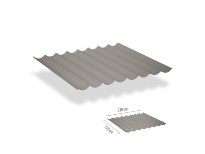 8720577712053 Harmonicadoek 3,70x3,70m ElephantGrey