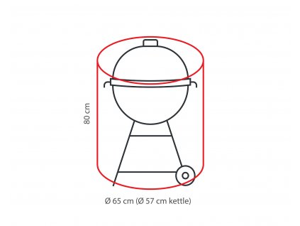 40005 Obal na gril Ø 60 x 80 cm Winza 8711666032114
