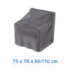 7966 Obal na křeslo s XL opěrkou na záda 75x78x64/110 cm Aerocover 8717591777076