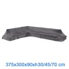 7887 Obal na sedací soupravu ve tvaru L, LEVÁ 375x300x90xh30/45/70 cm Aerocover 8717591778011