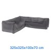 7945 Obal na sedací soupravu ve tvaru L, ROVNORAMENNÁ 325x325x100x70 cm Aerocover 8720039161368