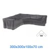 7952 Obal na rohovou sedací soupravu XL ve tvaru L, ROVNORAMENNÁ 300x300x100x70 cm Aerocover 8717591773795