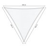 Nepromokavý trojúhelník lightsail 4,0 x 4,0 x 4,0 m