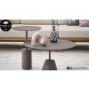 applebee lisa lounge lisa coffetable salontafel 60cm taupe aluminium lisa coffeetable salontafel 40cm taupe aluminium d11