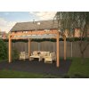 21020 Pergola 4000 x 3000 cm wit met schoren