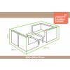10889 Obal na sedací soupravu obdélník Winza 300x200x75cm 8711666027158
