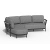 FRESCA rohová sedací souprava šedá