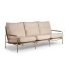 TO01444 NONE7801 David Lounge Bench 3 Seater Champagne