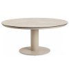 TO01232 Moreno Low Dining Table Trespa Travertin 150 cm Champagne