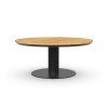 TO5676 Morena Low Dining Table Teak 120 cm Charcoal