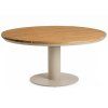 TO01226 Moreno Low Dining Table Teak 150 cm Champagne