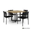 Apple Bee Jakarta Set Black SVLK Teak Natural Free standing 01