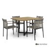Apple Bee Jakarta Set Grey SVLK Teak Natural Free standing 01