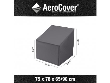 7965 Obal na kreslo s vyššou opierkou na chrbát 75x78x65/90 cm Aerocover 8717591773986